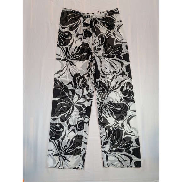 Victoria's Secret Other - Victorias Secret Swim Beachwear Sheer Tie Front Cover Up Pants Tropical Medium